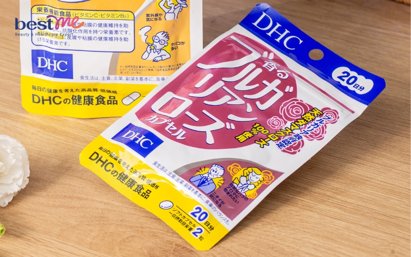 Viên uống hoa hồng DHC Bulgarian Rose Capsule là thực phẩm chức năng tạo mùi hương cho cơ thể
