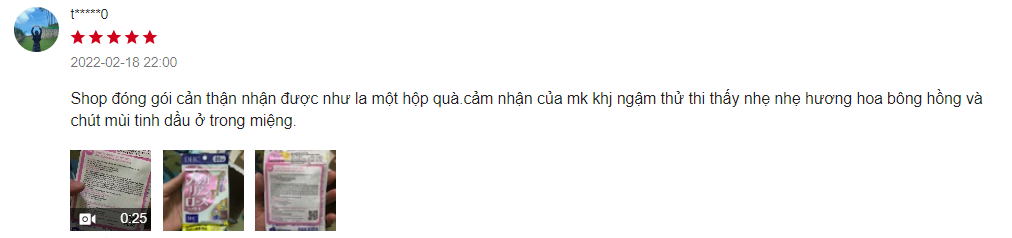 viên uống hoa hồng dhc review