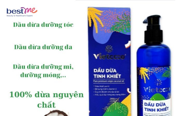 Dầu dừa Vietcoco dưỡng tóc có nhiều công dụng 