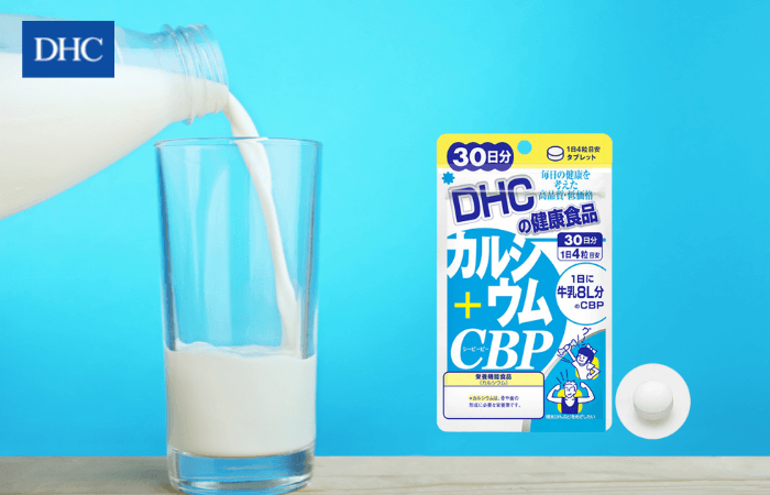 Mỗi ngày 4 viên canxi DHC là đủ cung cấp lượng CBP tương đương với 8 lít sữa bò