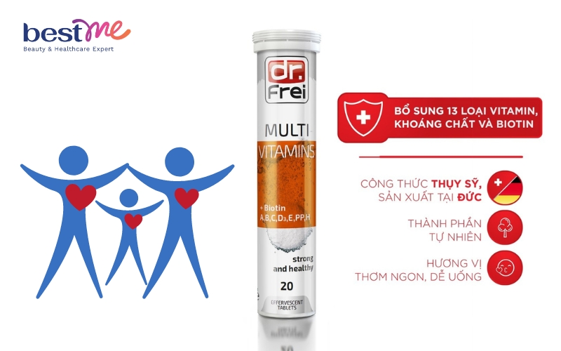 Dr. Frei Multivitamins & Biotin Đức cho người lớn