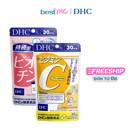 Combo da sáng tóc khỏe Viên uống DHC Biotin và DHC Vitamin C 30 ngày