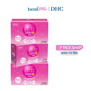 Combo 3 hộp Thực phẩm bảo vệ sức khỏe DHC Collagen Beauty 7000 Plus