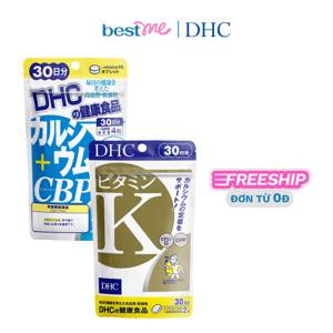 Combo thực phẩm bảo vệ sức khỏe DHC Vitamin K + DHC Calcium + CBP