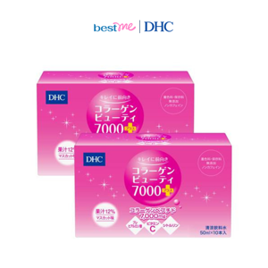 2 hộp thực phẩm bảo vệ sức khỏe DHC Collagen Beauty 7000 Plus