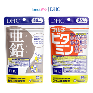 Combo thực phẩm bảo vệ sức khỏe DHC Zinc + DHC Multi Vitamins