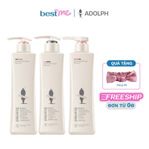Combo gội xả sữa tắm Adolph Essential Oil Scented 680ml