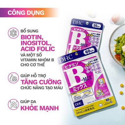 Viên uống DHC Vitamin B tổng hợp DHC Vitamin B Mix (Mới nhất 2023)