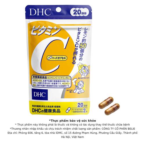 Thực phẩm bảo vệ sức khỏe DHC Vitamin C Hard Capsule