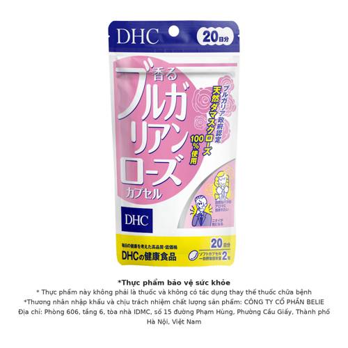 Thực phẩm bảo vệ sức khỏe DHC Bulgarian Rose Capsule