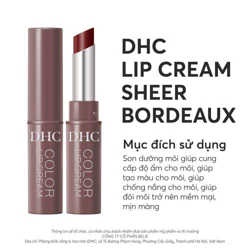 DHC Lip Cream Sheer Bordeaux