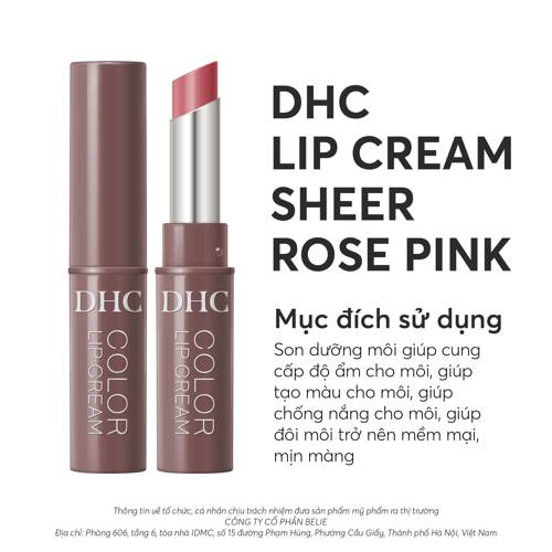 DHC Lip Cream Sheer Rose Pink