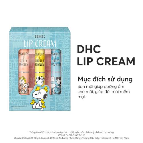 DHC Lip Cream thiết kế Snoopy