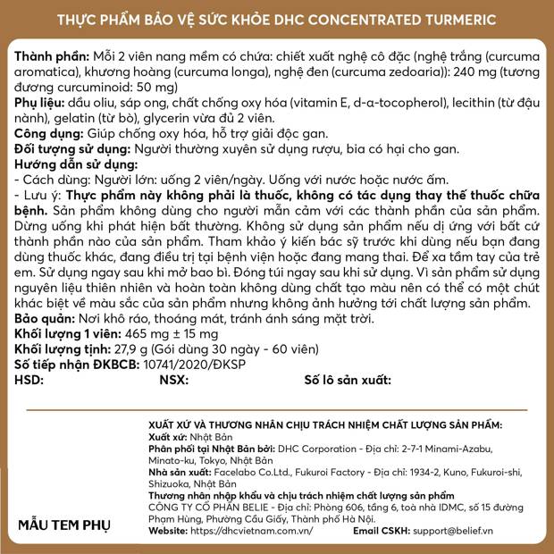 viên uống giải rượu dhc