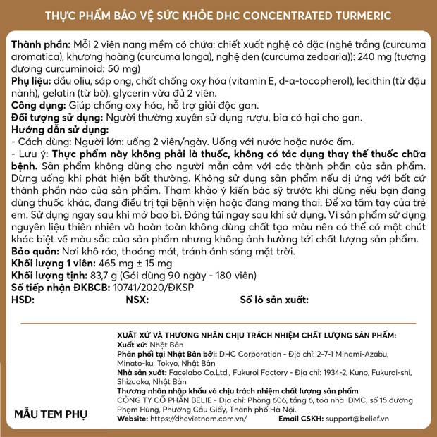 viên uống giải rượu dhc