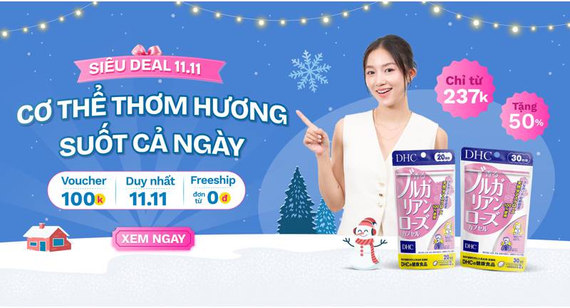 11/11 Bestme giảm nửa giá sản phẩm DHC