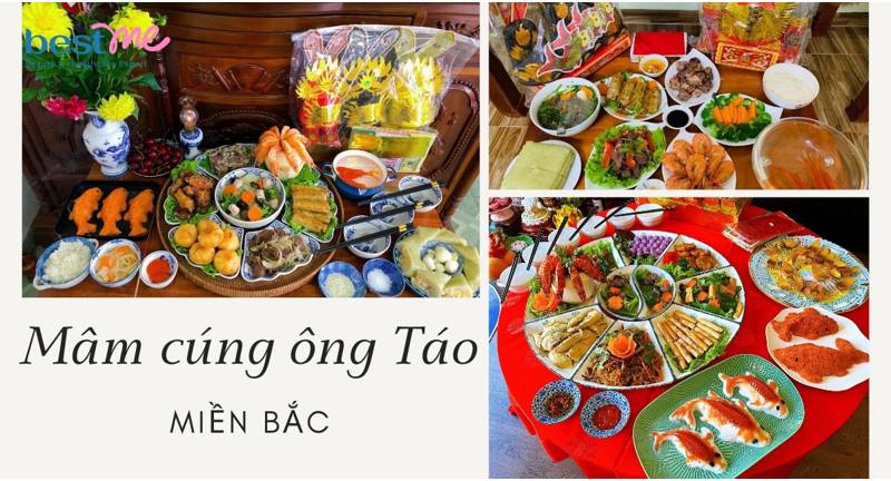 Cách bày mâm cúng ông táo miền Bắc 2026 chuẩn cực đơn giản