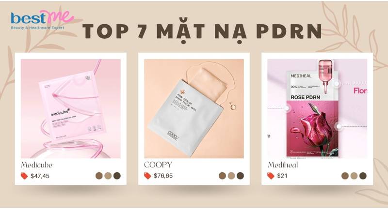 Top 7 mặt nạ PDRN 2025 — Review & so sánh chi tiết