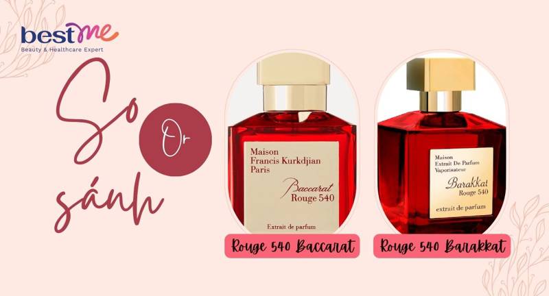 Review nước hoa Barakkat Rouge 540 và so sánh với 540 Rouge Baccarat