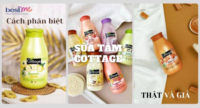 Cách phân biệt sữa tắm Cottage thật và giả đơn giản, chính xác nhất