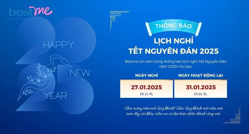 Bestme thông báo lịch nghỉ Tết nguyên đán Ất Tỵ 2025