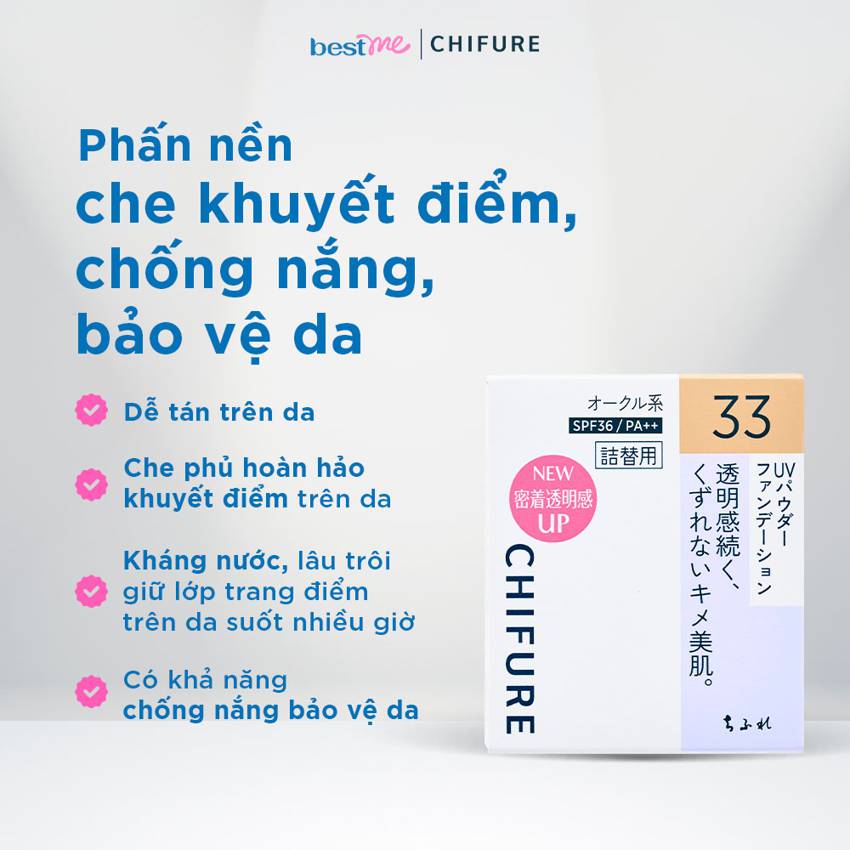 Phấn nền Chifure UV Powder Foundation