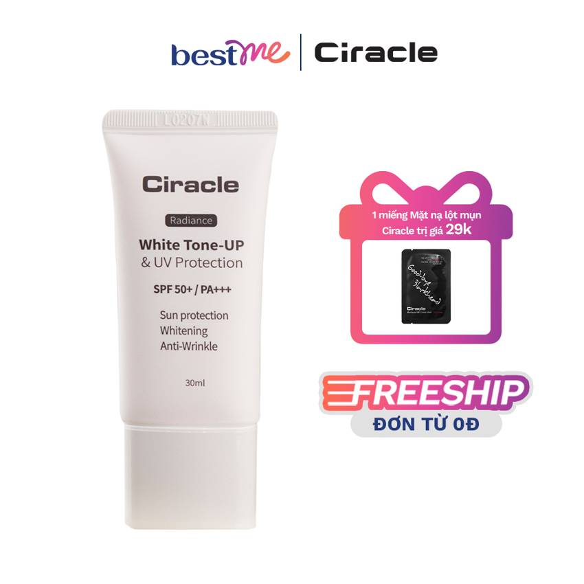 Kem chống nắng nâng tông và bảo vệ da Ciracle Radiance White Tone-up & UV Protection (30ml)