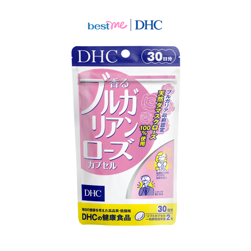 Viên uống DHC Bulgarian Rose bổ sung tinh dầu hoa hồng