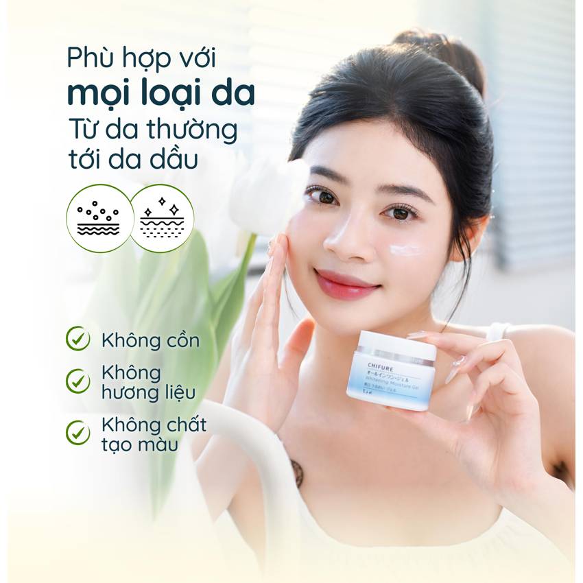 Gel dưỡng ẩm trắng da Chifure Whitening Moisture Gel