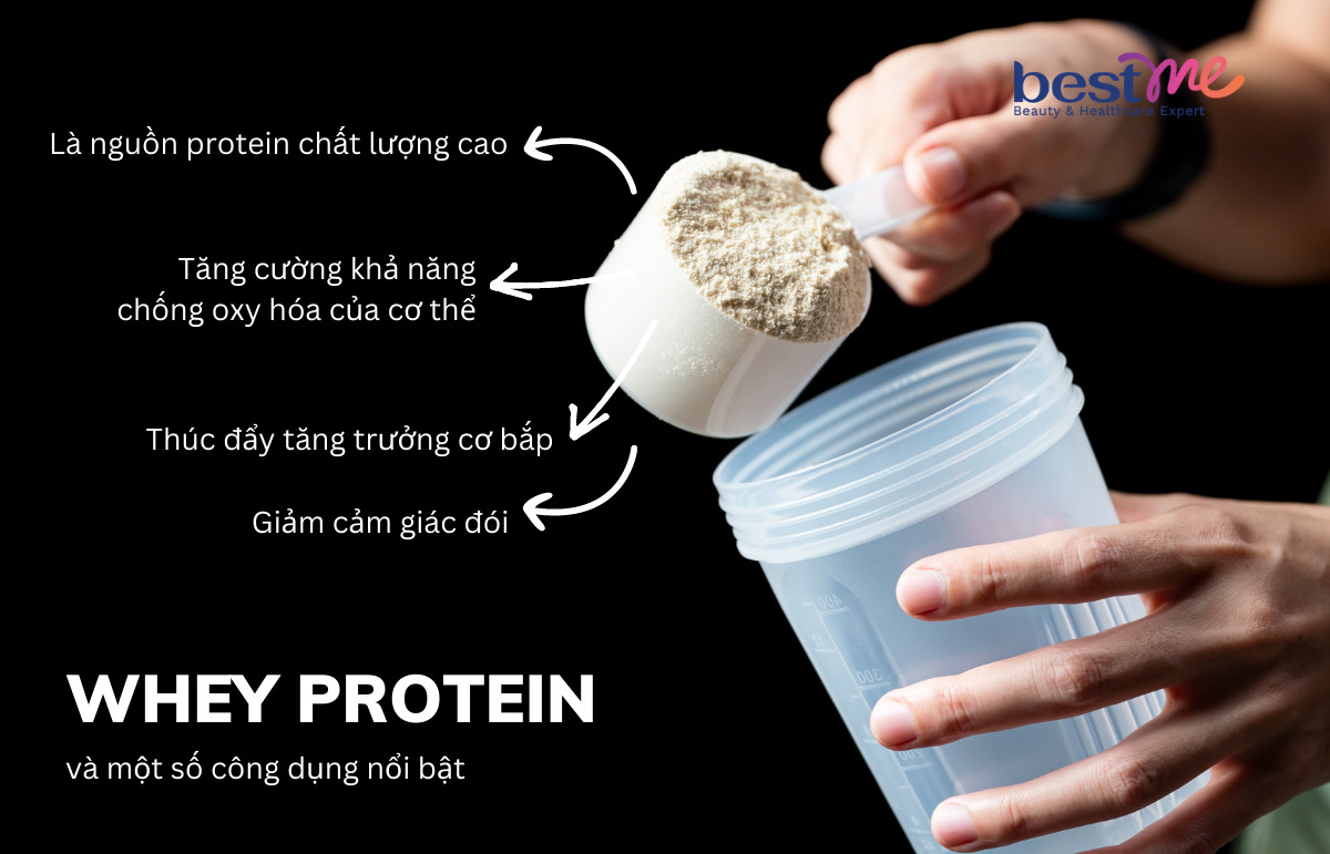 Một số lợi ích nổi bật của whey protein