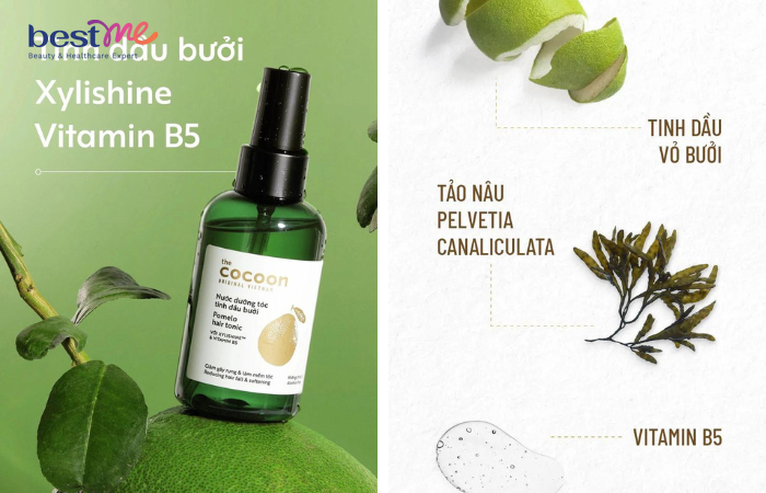 Thành phiên thiên nhiên của xịt dưỡng tóc Cocoon tinh dầu bưởi