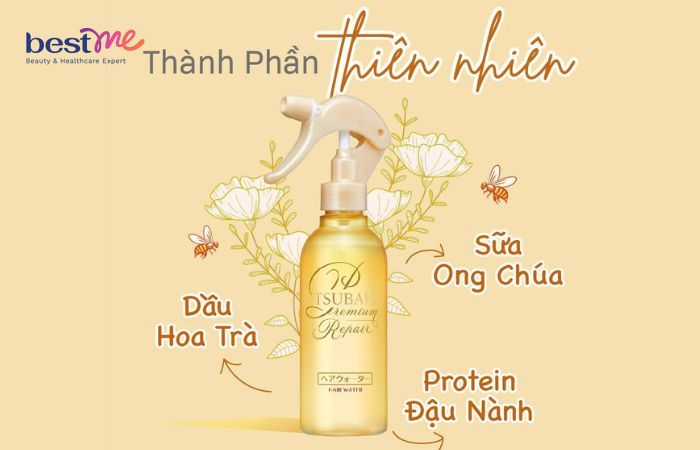 Thành phần tự nhiên có trong xịt dưỡng tóc Tsubaki