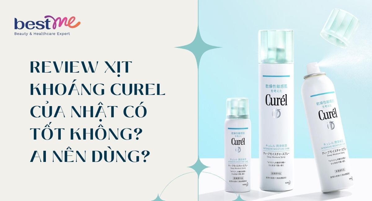 Review xịt khoáng Curel của Nhật có tốt không? Ai nên dùng?