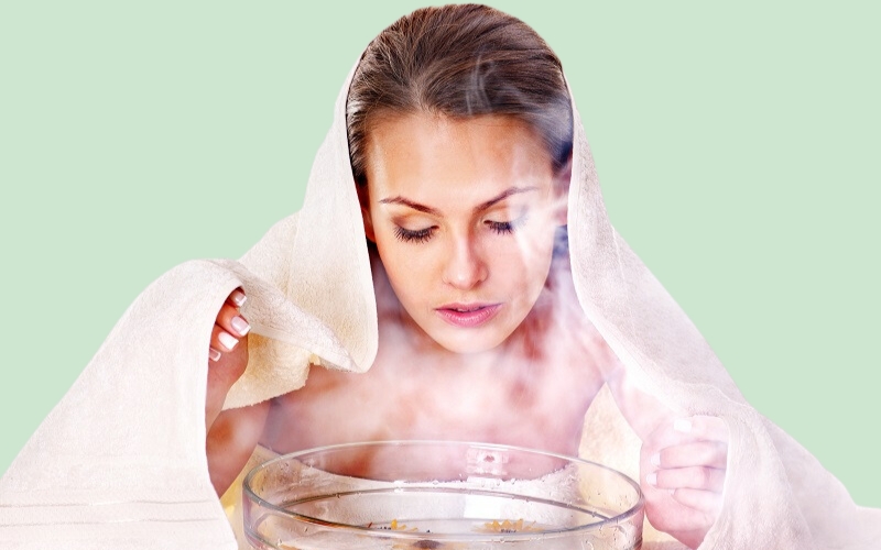 Những lưu ý khi xông hơi trị mụn ẩn