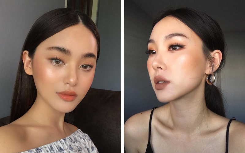 Make up tone nâu tây dịu dàng