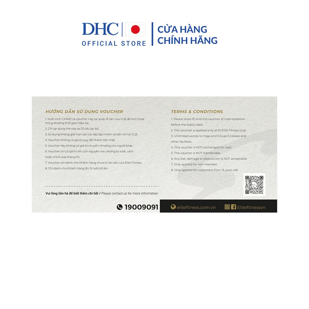 Gift voucher Elite Fitness 14 ngày