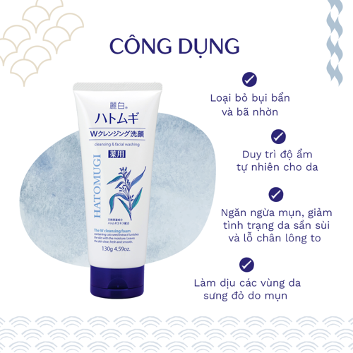 cong dung the cleansing foam