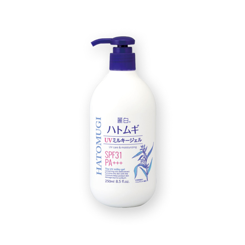 Sữa Dưỡng Thể Chống Nắng, Dưỡng Ẩm Reihaku Hatomugi UV Milky Gel SPF 31 PA+++ (250ml)