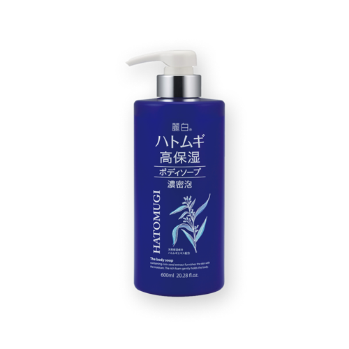 Sữa Tắm Dưỡng Ẩm Sâu, Làm Sáng Da Reihaku Hatomugi High Moisturizing Body Soap (600ml)